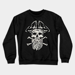 Pirate Skull - Beard Sailor Crewneck Sweatshirt